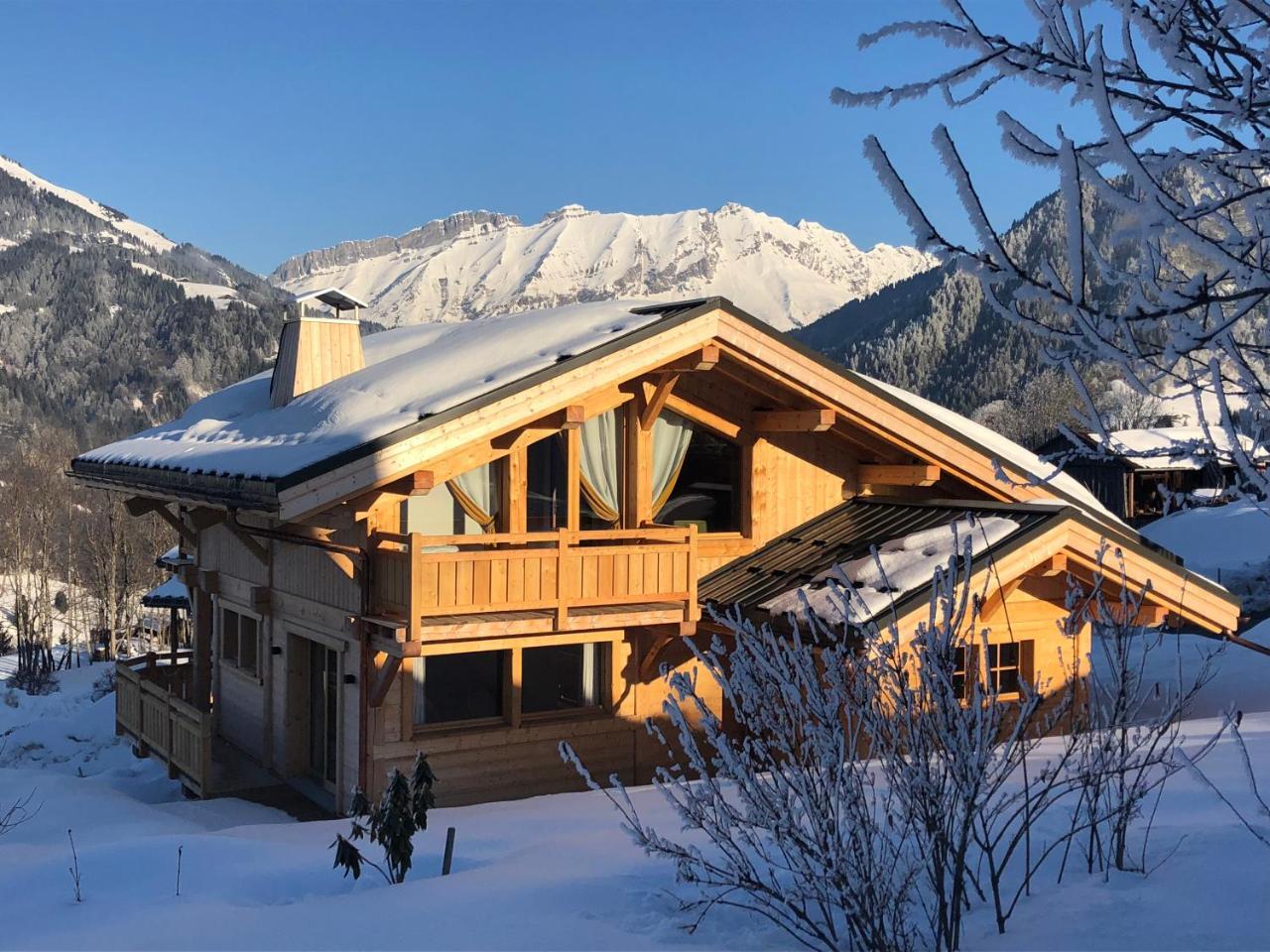 Chalet Nanook Notre-Dame-de-Bellecombe Bagian luar foto